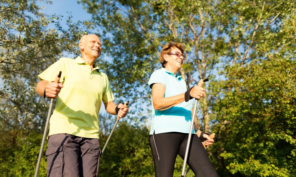 marche nordique a plusieurs