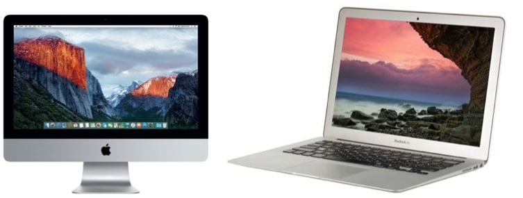 ordinateur mac fixe et portable
