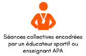 Séances collectives encadrées par un éducateur sportif ou enseignant APA